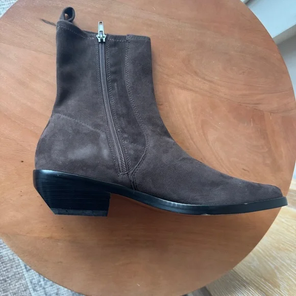 *Brand New* MADEWELL The Idris Ankle Boot in Dark Carob Suede Size 10 - Picture 10 of 16